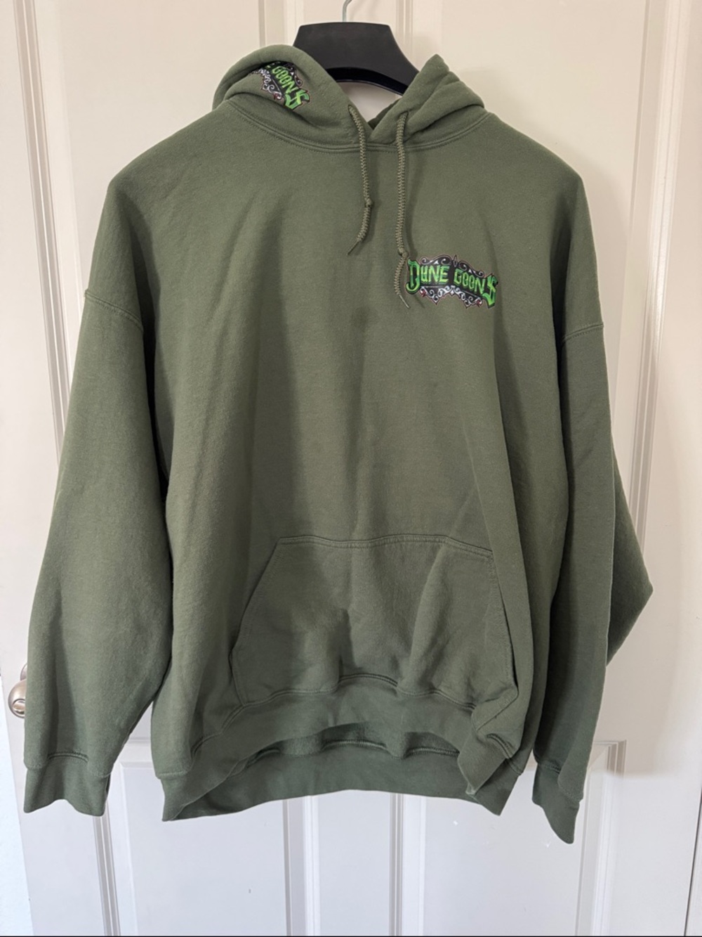 Olive Green Dune Good by Sand Hoodie - Men's Graphic Logo